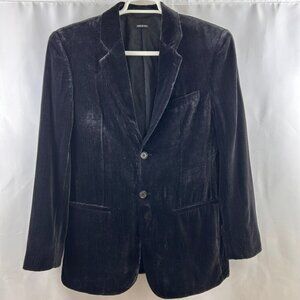 Giorgio Armani Black One-Button Blazer Silk Blend 40